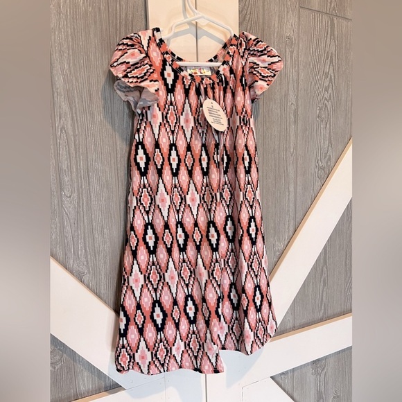 BAG268. NWT DOT DOT SMILE Pretty Pink Princess Swing Dress 3/4 - Picture 1 of 2
